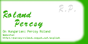 roland percsy business card